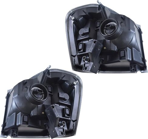 TRQ 2 Piece Headlight Assembly Set Driver & Passenger Side Compatible with 2004-2005 Dodge Durango CH2502147 CH2503147 in Saudi Arabia