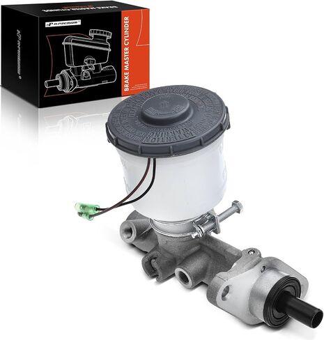 A-Premium Brake Master Cylinder with Reservoir and Sensor Compatible with Honda Vehicles - Civic 1992-1995, Civic del Sol 1995-1997, fits model with 4-Wheel ABS - Replace OE# 46100SR3831 in Kuwait
