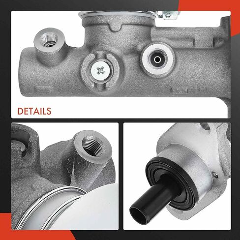 A-Premium Brake Master Cylinder with Reservoir and Sensor Compatible with Honda Vehicles - Civic 1992-1995, Civic del Sol 1995-1997, fits model with 4-Wheel ABS - Replace OE# 46100SR3831 in Kuwait