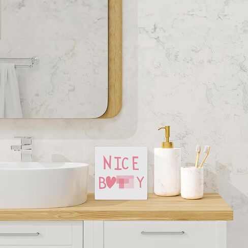 Funny Boho Bathroom Wooden Sign - Funny Boho Bathroom Signs, Boho Bathroom Signs Decor Funny, Funny Boho Bath Signs For Bathroom Decor in Saudi Arabia