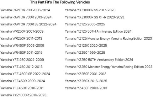 TUSK Shift Shaft Seal for Yamaha YZ450F 2003-2013 in Saudi Arabia