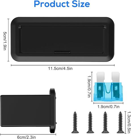 Linkstyle 5 in 1 Cigarette Lighter Splitter Adapter, Dual 120W Car Charger Splitter, Dual 30W PD3.0 USB-C & 18W QC3.0 USB-A Port with Switch for 12/24V Vehicle in Saudi Arabia
