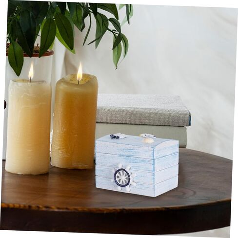 Rustic Boat Decor Small Wooden Treasure Chest Ocean Themed Wooden Box for Decor in Saudi Arabia