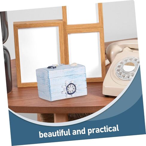 Rustic Boat Decor Small Wooden Treasure Chest Ocean Themed Wooden Box for Decor in Saudi Arabia