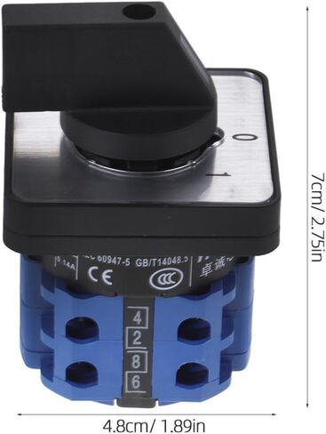 550v Changeover Rotary Cam Switch Position Motor Control Efficient Power Source Selector for Versatile Applications in Saudi Arabia