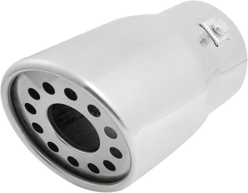 Uxcell Car Universal 3 بوصة مدخل كاتم صوت عادم كاتم الصوت يناسب أنبوب 2-2.75 بوصة in Saudi Arabia