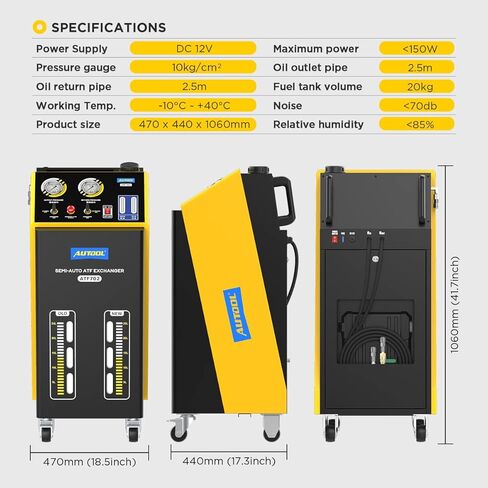 Automatic Transmission Fluid Exchanger DC12V ATF Transmission Flush Machine for Flushing Device Oil Change Gasoline Car and Diesel Vehicle in Saudi Arabia