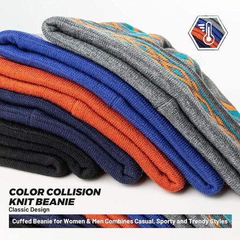 قبعة متماسكة من Southwest Beanie للرجال والنساء، قبعة جمجمة للجنسين قبعة شتوية هندية يومية دافئة للبرد in Kuwait