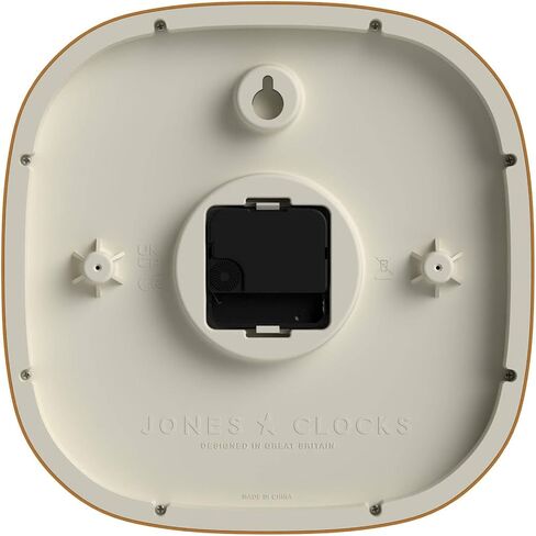 ساعة حائط JONES CLOCKS® Sprite | ساعة مربعة مستديرة حديثة ريترو | 10 بوصة | الخردل الأصفر | أرقام سهلة القراءة | مثالية للمطبخ أو المكتب in Kuwait