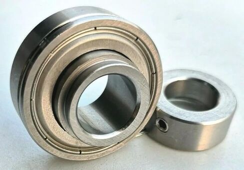 SCSA204-12 3/4 بوصة محمل إدراج من الفولاذ المقاوم للصدأ CSA204-12 RA012RR AISI440C AISI304 للياقة، الدروع/مسامير الأختام، تجويف دائري 3/4 بوصة، OD أسطواني 1.85 بوصة/47 مم، العرض الإجمالي 1.218 بوصة/31 مم in Saudi Arabia