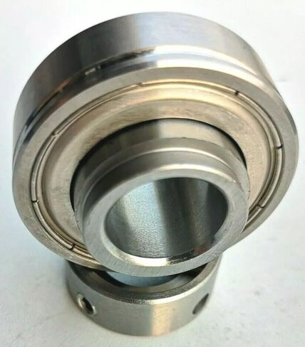 SCSA204-12 3/4 بوصة محمل إدراج من الفولاذ المقاوم للصدأ CSA204-12 RA012RR AISI440C AISI304 للياقة، الدروع/مسامير الأختام، تجويف دائري 3/4 بوصة، OD أسطواني 1.85 بوصة/47 مم، العرض الإجمالي 1.218 بوصة/31 مم in Saudi Arabia