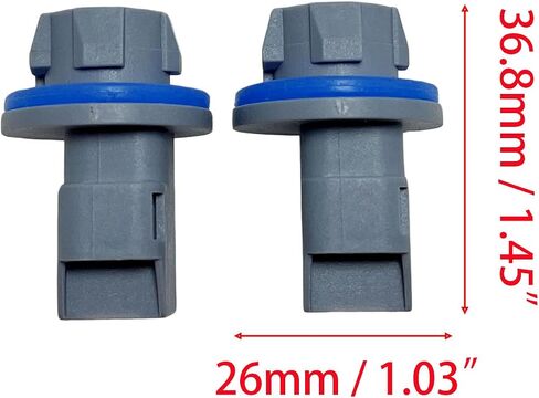 2Pcs License Plate Light Socket Rear Tail Brake Lamp Plug F81Z13411AA Compatible with Escape Expedition Explorer F-150 F-250 F-350 Fiesta Focus Fusion in Saudi Arabia