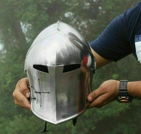 Medieval MF Doom Roman Gladiator Full Face Mask For Adults Men Women 18 Gauge Steel Halloween Warrior Costume in Kuwait