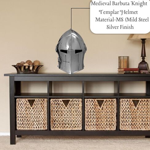 Medieval MF Doom Roman Gladiator Full Face Mask For Adults Men Women 18 Gauge Steel Halloween Warrior Costume in Kuwait