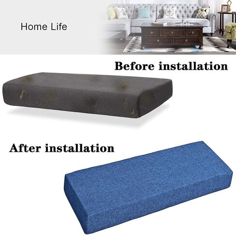 Custom Size Bench/Chair/Sofa Cushion Covers, Furniture Cushion Protector Covers, Personalized Indoor and Outdoor Furniture Seat Cushion Covers, Removable Washable in Saudi Arabia