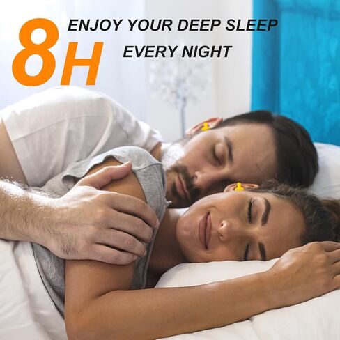 Ear Plugs for Sleeping Noise Cancelling, Soft Silicone Ear Plug, 8 Pairs Reusable Ear Plug, Waterproof Noise Reduction Earplugs for Sleeping, Concert, Snoring, Travel, Work (8 Colors) in Saudi Arabia