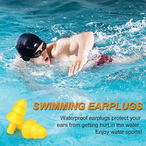 Ear Plugs for Sleeping Noise Cancelling, Soft Silicone Ear Plug, 8 Pairs Reusable Ear Plug, Waterproof Noise Reduction Earplugs for Sleeping, Concert, Snoring, Travel, Work (8 Colors) in Saudi Arabia