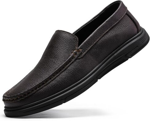 Men’s Loafers Casual Leather Slip-On Oxfords Driving Shoes Dress Soft Comfortable & Light-Weight in Saudi Arabia