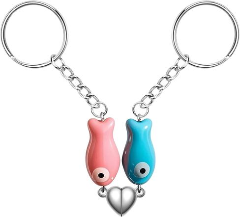 Matching Keychain Gifts for Boyfriend Couples, Christmas Gifts for Bf Girlfriend Him Anniversary Stocking Stuffers in Saudi Arabia