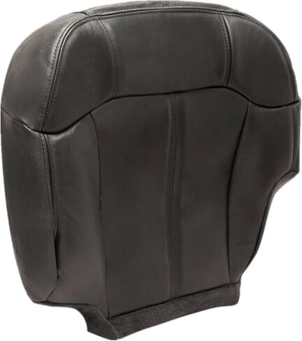 Priprilod #122 Dark Gray Leather Driver & Passenger Side Bottom & Top Lean Back Seat Cover Compatible with Chevy Silverado Tahoe Suburban Avalanche GMC Sierra Yukon XL 1999 2000 2001 2002 in Saudi Arabia