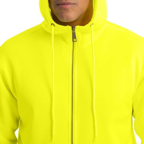 Wrangler mens Durable Performance Fleece Hi-viz Full Zip Hoodie in Saudi Arabia