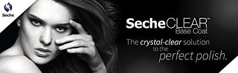 مجموعة Seche Clear الاحترافية، طبقة أساسية شفافة كريستالية لطلاء الأظافر، 4 أونصة و0.5 أونصة لإعادة التعبئة in Kuwait