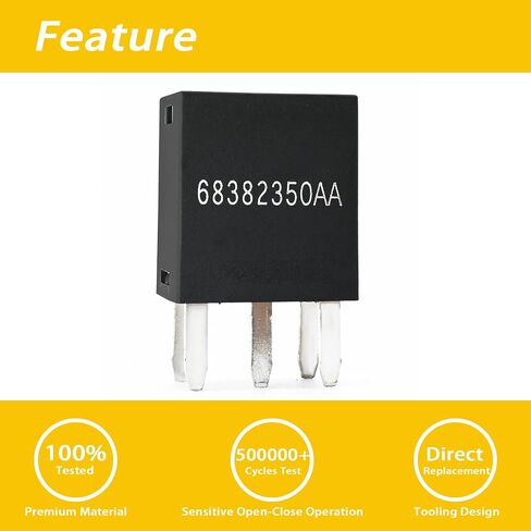 1 Packs 68382350AA Relay, 35A 12V 5 Pins, Automotive Relay in Saudi Arabia