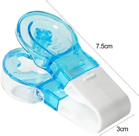 2Pcs Blue Portable Pill Taker Remover, Blister Pack, No Contact Easy to Take Out Portable, Travel Tablet Dispenser Pills Extractor Tool, Personal Pill Organizers Health, Pill Remover in Saudi Arabia