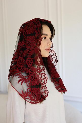 حجاب طويل كاثوليكي من مانتيا قداس إنفينيتي للكنيسة من الدانتيل حجاب الكنيسة الإسبانية للنساء رأس قداس الكاتدرائية in Kuwait