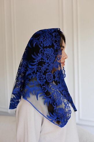 حجاب طويل كاثوليكي من مانتيا قداس إنفينيتي للكنيسة من الدانتيل حجاب الكنيسة الإسبانية للنساء رأس قداس الكاتدرائية in Kuwait