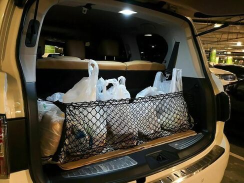 Trunk Organizer Cargo Net for Infiniti QX56 QX80 2004-2025 – Envelope Style Cargo Net for SUV – Premium Mesh Car Trunk Organizer Vehicle Carrier Storage – Compatible with QX56 QX80 in Saudi Arabia