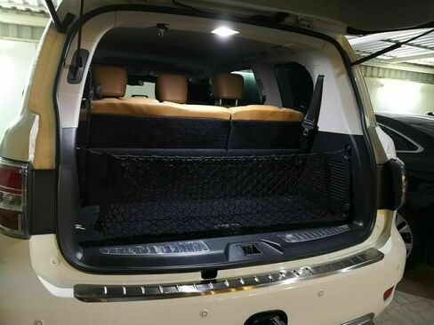Trunk Organizer Cargo Net for Infiniti QX56 QX80 2004-2025 – Envelope Style Cargo Net for SUV – Premium Mesh Car Trunk Organizer Vehicle Carrier Storage – Compatible with QX56 QX80 in Saudi Arabia