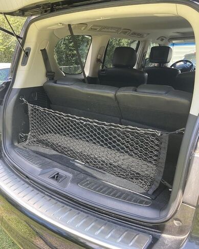 Trunk Organizer Cargo Net for Infiniti QX56 QX80 2004-2025 – Envelope Style Cargo Net for SUV – Premium Mesh Car Trunk Organizer Vehicle Carrier Storage – Compatible with QX56 QX80 in Saudi Arabia