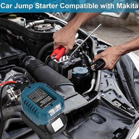 Portable Car Jump Starter Compatible with Makita 18V- 11AWG Heavy Duty Jump Starter Cable (1.2FT) for Car Battery Emergency Jump Start, Using Tool Batteries (Battery Sold Separately) in Saudi Arabia