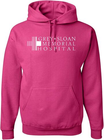 سويت شيرت بقلنسوة برسوم جرافيكية للجنسين من Wild Bobby Gray Sloan Memorial Hospital Fan Logo Pop Culture للجنسين in Saudi Arabia