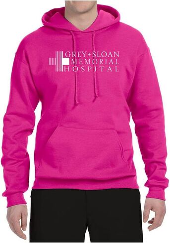 سويت شيرت بقلنسوة برسوم جرافيكية للجنسين من Wild Bobby Gray Sloan Memorial Hospital Fan Logo Pop Culture للجنسين in Saudi Arabia