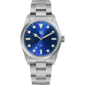 watchdives VH31 Quartz Watch, WD1016 Men Watches 37mm Dial Stainless Steel Wristwatch Sweep Sports Watch 100M Waterproof in Kuwait