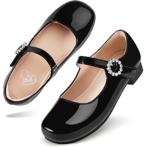 Stelle Girls Dress Shoes White Mary Jane Ballet Flats Flower School Shoes for Wedding Party Toddler/Little/Big Kid in Kuwait