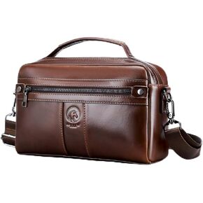 RAINBOW HORSE Men's Genuine Leather Crossbody Bag - Stylish & Functional Daily Companion in Kuwait