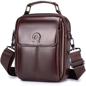 RAINBOW HORSE Men's Vintage Genuine Leather - Organized,Classcial & Functional Crossbody Bag for Daily Carry in Kuwait