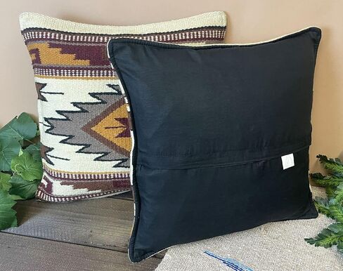 Mission Del Rey Southwestern Wool Throw Pillow Covers 18x18 - (Pair) Zia in Saudi Arabia