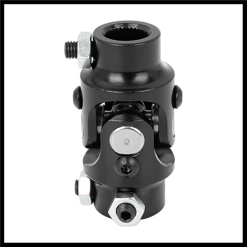 3/4 "-36 Spline x 3/4" DD مقرنة توجيه السيارة السوداء U المشتركة لموستانج II رف الطاقة مادة متينة in Saudi Arabia