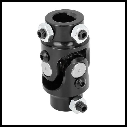 3/4 "-36 Spline x 3/4" DD مقرنة توجيه السيارة السوداء U المشتركة لموستانج II رف الطاقة مادة متينة in Saudi Arabia