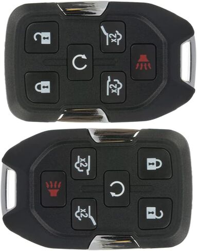 2 Pack 6 buttons Remote Control Car Key Fob 2015-2018 Fit for Chevrolet Suburban 5.3L,2016-2018 Fit for Chevrolet Suburban 6.0L HYQ1AA,2AOKM-G1AA,13508278 in Saudi Arabia