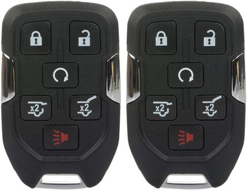 2 Pack 6 buttons Remote Control Car Key Fob 2015-2018 Fit for Chevrolet Suburban 5.3L,2016-2018 Fit for Chevrolet Suburban 6.0L HYQ1AA,2AOKM-G1AA,13508278 in Saudi Arabia
