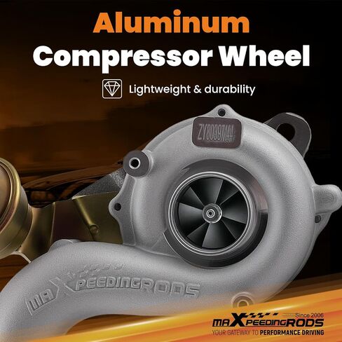 maXpeedingrods K04 K04-001 Turbo Turbocharger for Audi A3 TT FT 190 1.8T, for Volkswagen Beetle Seat IBIZA 4EB 4EA 4EC 1996-2009, 53049500001, Basic VL Series in Saudi Arabia