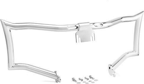 Wsays Front Crash Bar Highway Engine Guard بقطر 1 1/4 بوصة متوافق مع Harley Touring Street Electra Glide Road King 2009-2023 (بدون هدية سفلية)، كروم in Saudi Arabia