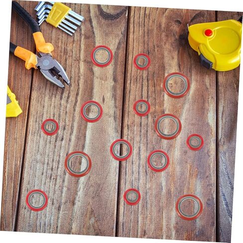 Luxshiny 30pcs Automotive Air Conditioning Compressor Gasket Kit Sealing Washers for Easy Installation Replacement Assortment for Various Vehicle Models in Saudi Arabia