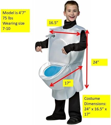 Rasta Imposta Kids Toilet Costume White in Saudi Arabia