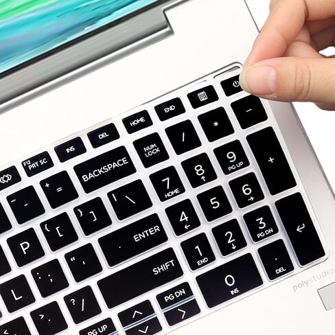غطاء لوحة المفاتيح لجهاز HP EliteBook 660 G11 مقاس 16 بوصة وHP EliteBook 660 مقاس 16 بوصة للكمبيوتر المحمول 2024 ملحقات غطاء حماية للوحة المفاتيح بتصميم أمريكي - أسود in Saudi Arabia